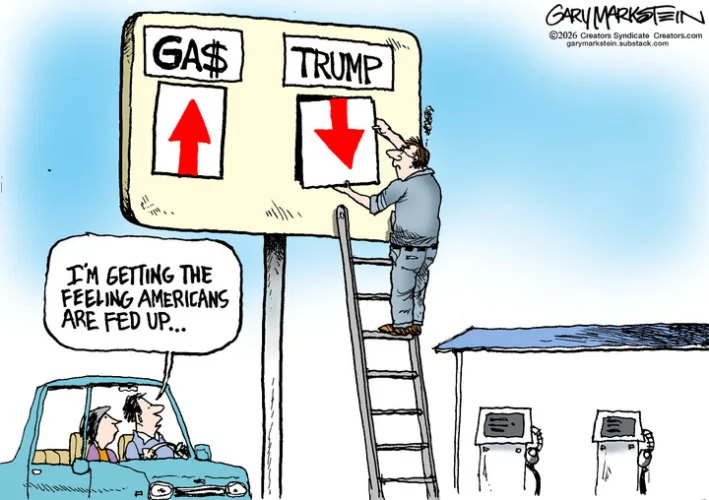 Editorial cartoon for Oct. 1, 2026